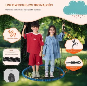 Okrągła Huśtawka Ogrodowa Pająk 4