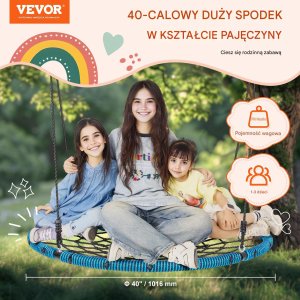 Okrągła Huśtawka Ogrodowa Pająk 7