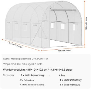 Szklarnia Tunelowa 24.52 m 8