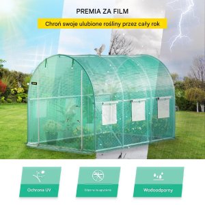 Szklarnia Tunelowa Zielona 3 x 2 x 2 m 3