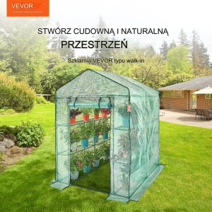 Mały tunel foliowy ogrodowy szklarnia balkon taras warzywa 141x200 cm 11