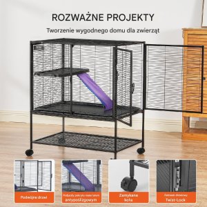 Vevor Metalowa Klatka dla Małych Zwierząt 86 cm 5