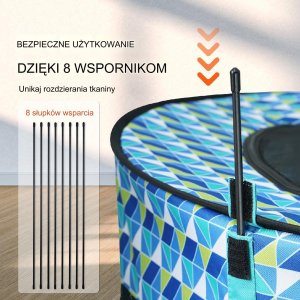 Składany kojec lekki dla psa kota królika szczeniąt legowisko do domu xl 4