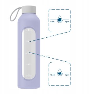 Wessper Szklana butelka Wessper B1 Borosilicate 1000ml Lavender  (WES260-VI-NEW) 6
