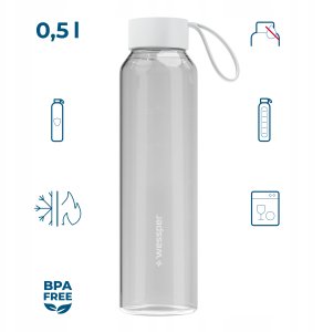 Szklana butelka Wessper B1 Borosilicate 500ml Transparent  (WES260-500-TR-NEW) 9