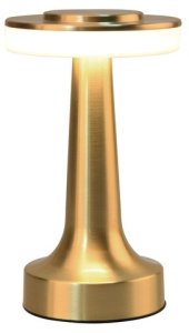 LED TBL LAMP RODEO ETLED-53C SATIN BRASS 2