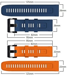 Pasek na Garmin Fenix 3 / 5X / 3HR / 5X Plus / 6X / 6X Pro / 7X IconBand - granatowy Pasek na Garmin Fenix 3 / 5X / 3HR / 5X Plus / 6X / 6X Pro / 7X IconBand - granatowy 3