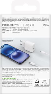 Ładowarka sieciowa USB-C PROLITE 20W - biała Ładowarka sieciowa USB-C PROLITE 20W - biała 3