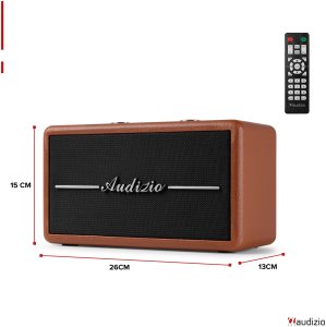 Radio Audizio Radio retro DAB FM BT Tune60 brązowe one size 20