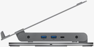 Spigen LD204H Laptop Stand Hub - Podstawka / stojak pod laptopa z Hubem 6 w 1 (Space Grey) 4