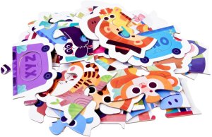 Jokomisiada Puzzle edukacyjne Pociąg ze zwierzątkami do nauki alfabetu 40-ele ZA5751 3