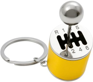 LeanToys Brelok Metalowy Do Kluczy Skrzynia Biegów Ruchoma Złoty 4