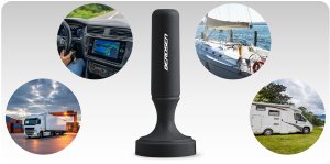 Antena RTV Berdsen Antena wewnętrzna 360 stopni TV ultra HD 4K BD-956 czarna 12