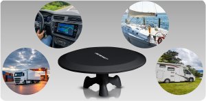 Antena RTV Berdsen Antena wewnętrzna zewnętrzna TV ultra HD 4K BD-955 czarna 12
