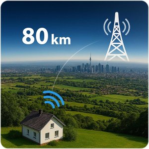 Antena RTV Berdsen Antena wewnętrzna zewnętrzna TV ultra HD 4K BD-955 czarna 7