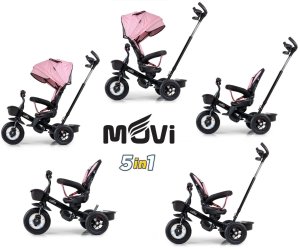 Milly Mally Rowerek Trójkołowy Movi Black-Pink 13