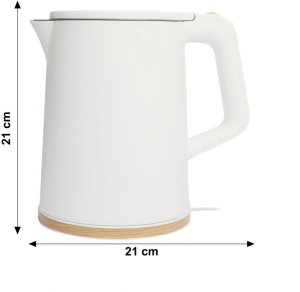 Czajnik Bauerkraft Czajnik elektryczny bezprzewodowy turystyczny 1500 W 1.2 l obrotowy biały 10