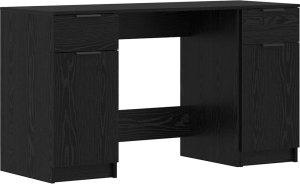 Biurko vidaXL Czarne 133 cm x 50 cm 2