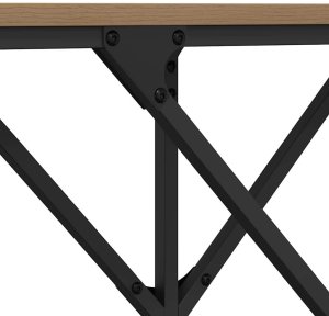 vidaXL Konsola dąb artisan 140 x 29 x 75 cm Materiał drewnopochodny 8