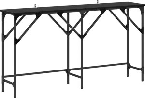 vidaXL Konsola Czarny dąb 140 x 29 x 75 cm Materiał drewnopochodny 2