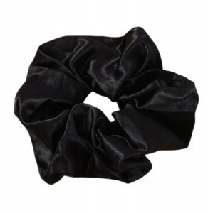 SISTER YOUNG_Lilu satynowa gumka do włosów scrunchie Black 2
