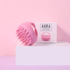SISTER YOUNG_Aura Scalp Massager Shampoo Brush szczotka do masażu i mycia głowy Pink 2
