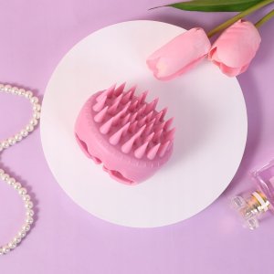 SISTER YOUNG_Aura Scalp Massager Shampoo Brush szczotka do masażu i mycia głowy Pink 4