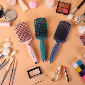 SISTER YOUNG_Ovia Hair Brush szczotka do włosów z włosiem dzika Pink 4