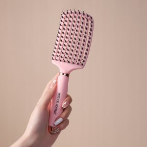 SISTER YOUNG_Ovia Hair Brush szczotka do włosów z włosiem dzika Pink 5