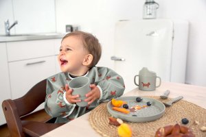 Lassig Little Forest Lisek Bibs Set with Long Sleeves 6m+ 3