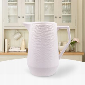 CERAMICZNY DZBANEK NA WODĘ MLEKO SOKI 1.0L MAESTRO WHITE MR-20002-55 2