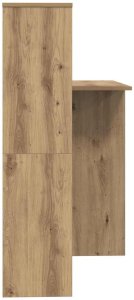 Biurko vidaXL Dąb Artisan 131.5 cm x 50 cm 5