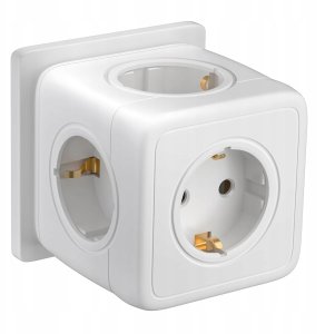 Wtyczka 5-in-1, gniazdo zasilania kostki, wiele gniazd 3680W, do domu biura 2