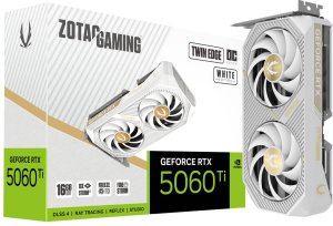 ZOTAC GAMING GeForce RTX 5060 Ti 16GB Twin Edge OC GDDR7 3xDP 1xHDMI White Edition 8