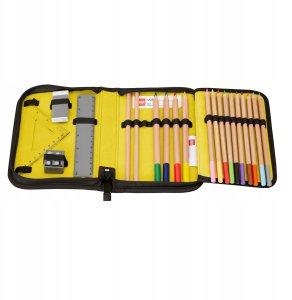 Piórnik LEGO Bricks Pencil Case With Content 20085-2511 czarny One size 3