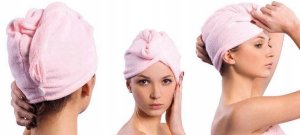 AG23 RĘCZNIK NA GŁOWĘ TURBAN DO WŁOSÓW Z MIKROFIBRY NA MOKRE WŁOSY MIKROFIBRA 3