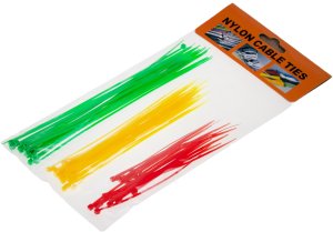 Staples TG56593 Opaski zaciskowe Trytki trytytki 3 rozmiary samozaciskowe kolorwy Zestaw 2