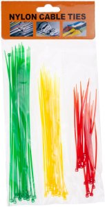 Staples TG56593 Opaski zaciskowe Trytki trytytki 3 rozmiary samozaciskowe kolorwy Zestaw 3