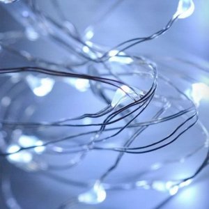 TG73524-1 LAMPKI CHOINKOWE ZIELONY DRUCIK NA BATERIE ZIMNE ŚWIATŁO BIAŁE 40LED 3