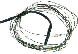 TG73524-1 LAMPKI CHOINKOWE ZIELONY DRUCIK NA BATERIE ZIMNE ŚWIATŁO BIAŁE 40LED 4