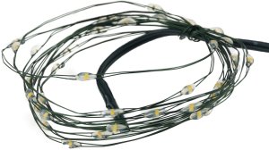 TG73524-1 LAMPKI CHOINKOWE ZIELONY DRUCIK NA BATERIE ZIMNE ŚWIATŁO BIAŁE 40LED 5