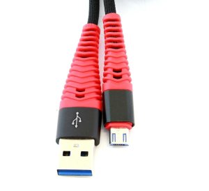 KK21N KABEL MICRO USB 1M QUICK CHARGE nylonowy oplot 2