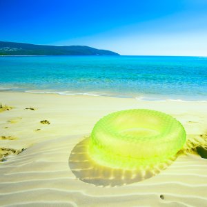 TG67355 KOŁO DMUCHANE PLAŻOWE 60CM NEONOWE DMUCHANE DO PŁYWANIA NA BASEN 9