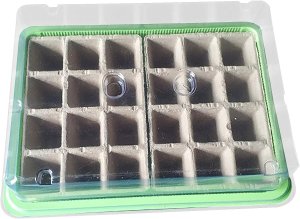 TG71428 MINI SZKLARNIA INSPEKT doniczki torfowe KIEŁKOWNIK ROZSADA 24 komory + taca 2