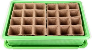 TG71428 MINI SZKLARNIA INSPEKT doniczki torfowe KIEŁKOWNIK ROZSADA 24 komory + taca 7