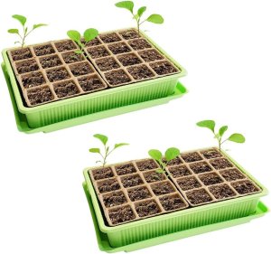 TG71428 MINI SZKLARNIA INSPEKT doniczki torfowe KIEŁKOWNIK ROZSADA 24 komory + taca 9