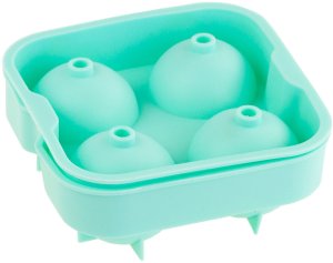 TG56244 FOREMKA FORMA do ogromnych KOSTEK LODU SILIKONOWA KULE 5CM x4 do Whisky 15