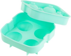 TG56244 FOREMKA FORMA do ogromnych KOSTEK LODU SILIKONOWA KULE 5CM x4 do Whisky 16