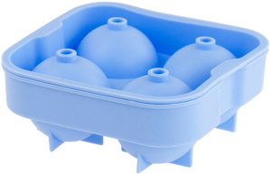 TG56244 FOREMKA FORMA do ogromnych KOSTEK LODU SILIKONOWA KULE 5CM x4 do Whisky 2