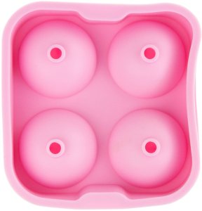 TG56244 FOREMKA FORMA do ogromnych KOSTEK LODU SILIKONOWA KULE 5CM x4 do Whisky 8